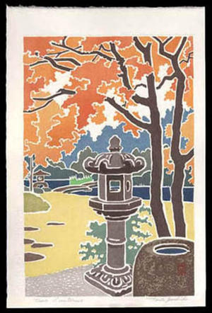 吉田遠志: Two Lanterns - Japanese Art Open Database