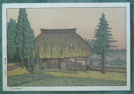 Yoshida Tsukasa: Farmhouse - Japanese Art Open Database