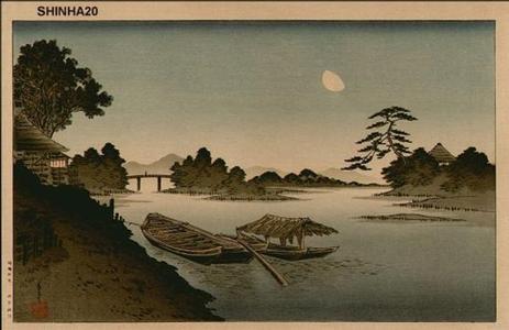 Yoshimune 2 Utagawa: Crescent moon - Japanese Art Open Database