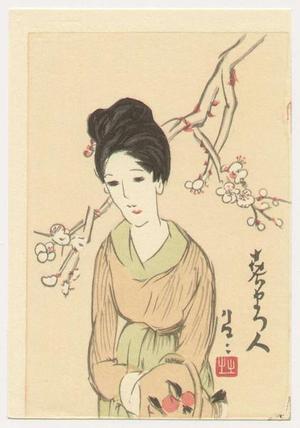 Takehisa Yumeji: Woman and Blossoms - Japanese Art Open Database