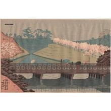 藤島武二: Spring Rain at Benkei Bashi — 弁慶橋春雨 - Japanese Art Open Database