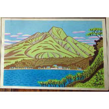 Fujishima Takeji: Unknown Lake Scene- Joshinetsu series - Japanese Art Open Database
