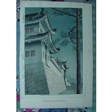 Fujishima Takeji: Drizzling Rain in Nijyo Castle Kyoto - Japanese Art Open Database
