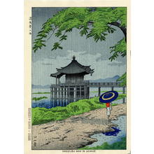 藤島武二: Drizzling Rain in Ukimido - Japanese Art Open Database