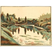藤島武二: Pond - Japanese Art Open Database