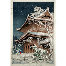 藤島武二: Snow at Chioin Temple - Japanese Art Open Database