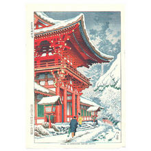Fujishima Takeji: Snow in Kamigamo Shrine, Kyoto - Japanese Art Open Database