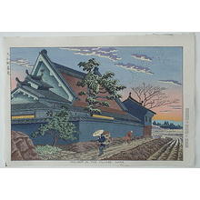 Fujishima Takeji: Twilight in the Village, Nara - Japanese Art Open Database