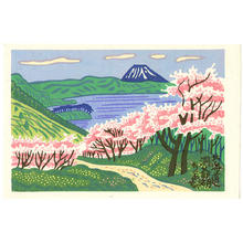 Fujishima Takeji: Hokkaido Touyako- Lake Toya — 北海道洞爺湖 - Japanese Art Open Database