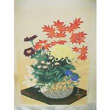 大野麦風: Flowers In Bamboo (Autumn) - Japanese Art Open Database