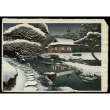 大野麦風: Unknown, snow scene - Japanese Art Open Database