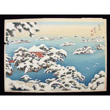 Bisen Fukuda: Matsushima Snow - Japanese Art Open Database