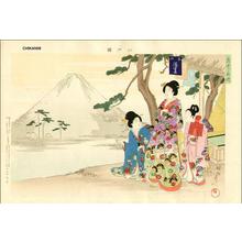 豊原周延: BIJIN viewing Fuji - Japanese Art Open Database