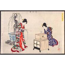 Toyohara Chikanobu: Bird Cage - Japanese Art Open Database