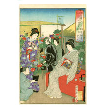 豊原周延: Morning Glories - Japanese Art Open Database