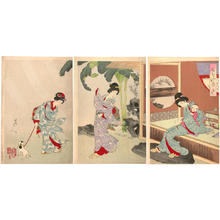 Toyohara Chikanobu: Wind - Japanese Art Open Database