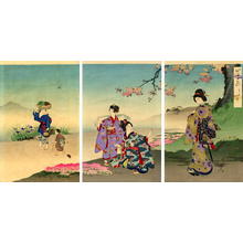 Toyohara Chikanobu: Cooling off - Japanese Art Open Database