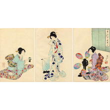 Toyohara Chikanobu: After the Bath - Japanese Art Open Database