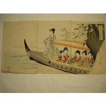 Toyohara Chikanobu: Boating — 舟遊び - Japanese Art Open Database