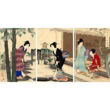 Toyohara Chikanobu: Tea ceremony — 茶の湯 - Japanese Art Open Database