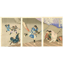 Toyohara Chikanobu: Night Attack by Soga Brothers - Japanese Art Open Database