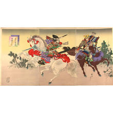 豊原周延: The battle of Awazugahara - Japanese Art Open Database