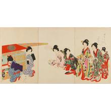 Toyohara Chikanobu: Departure of a lords princess — Shoko no himegimi shishutsu no zu- 諸侯之姫君 仕出之図 - Japanese Art Open Database