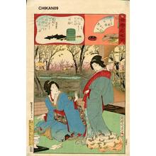 Toyohara Chikanobu: Unknown- two bijin - Japanese Art Open Database