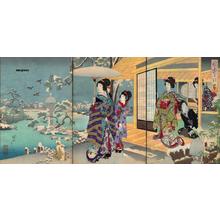 Toyohara Chikanobu, 豊原周延 (Chikanobu Yoshu (1838-1912) Toyohara (楊洲周延))による浮世絵「Winter」