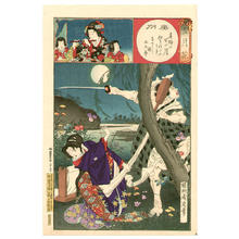 Toyohara Chikanobu: Mutsu- The Moon at Shino - Japanese Art Open Database