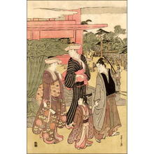 Hosoda Eishi: The Afternoon Stroll - Japanese Art Open Database