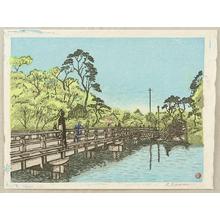 笠松紫浪: Benkei Bridge - Japanese Art Open Database