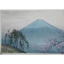 Fukaya H: Mt Fuji in Spring - Japanese Art Open Database