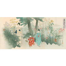 Ogata Gekko: Seven Flowers of Autumn — Bijin meisho awase - Japanese Art Open Database