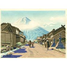 Goro Tsuruta: Mount Fuji from Yoshida Road — Yoshida Guchi no Fuji - Japanese Art Open Database