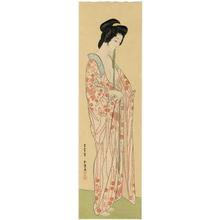 橋口五葉: Woman Dressing- Woman in a Long Undergarment — 長襦袢を着たる女 - Japanese Art Open Database