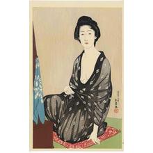 Hashiguchi Goyo: Woman in a Summer Kimono — 夏衣の女 - Japanese Art Open Database