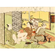 Suzuki Harunobu, 鈴木春信 (Harunobu, Suzuki (鈴木春信))による浮世絵「The Mannekin Voyeur 2」