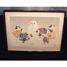 Hasegawa Konobu: Snowman - Japanese Art Open Database
