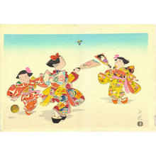Hasegawa Konobu: The Hanetsuki (Spring) - Japanese Art Open Database