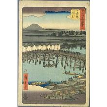 Japanese Print "Nihonbashi — 日本橋 東雲の景" by Ando Hiroshige, 歌川広重 (Hiroshige 1 Ando (歌川広重))