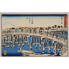 Utagawa Hiroshige: Sunny Morning after Snow at Nihonbashi Bridge — 日本橋雪晴の朝 - Japanese Art Open Database