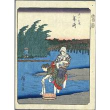 Ando Hiroshige, 歌川広重 (Hiroshige 1 Ando (歌川広重))による浮世絵「Okazaki」