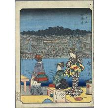 歌川広重: River Bank at Shijo in Kyoto - Japanese Art Open Database