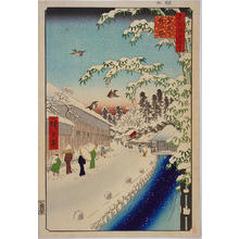 Utagawa Hiroshige: Yabukoji at Atago-Shita — 愛宕下藪小路 - Japanese Art Open Database
