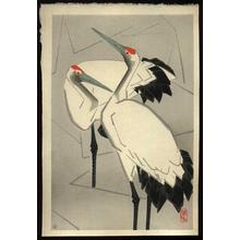 Ide Gakusui: Two Cranes- B - Japanese Art Open Database