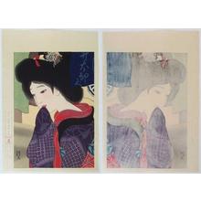 Ikeda Terukata: Noreijin- Beauty Under a Curtain - Japanese Art Open Database