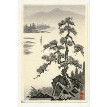Imoto Tekiho: Lake and Pine Tree- PC - Japanese Art Open Database