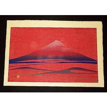 Ishihara Mikumo: Unknown, red Fuji - Japanese Art Open Database