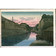 風光礼讃: Chojishi Minato Bridge - Japanese Art Open Database